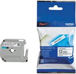 Brother M K231BZ - Etikettenband - Schwarz auf Weiß - Rolle (1,2 cm x 8 m) - 1 Rolle(n) - für P-Touch PT-55, PT-65, PT-7
