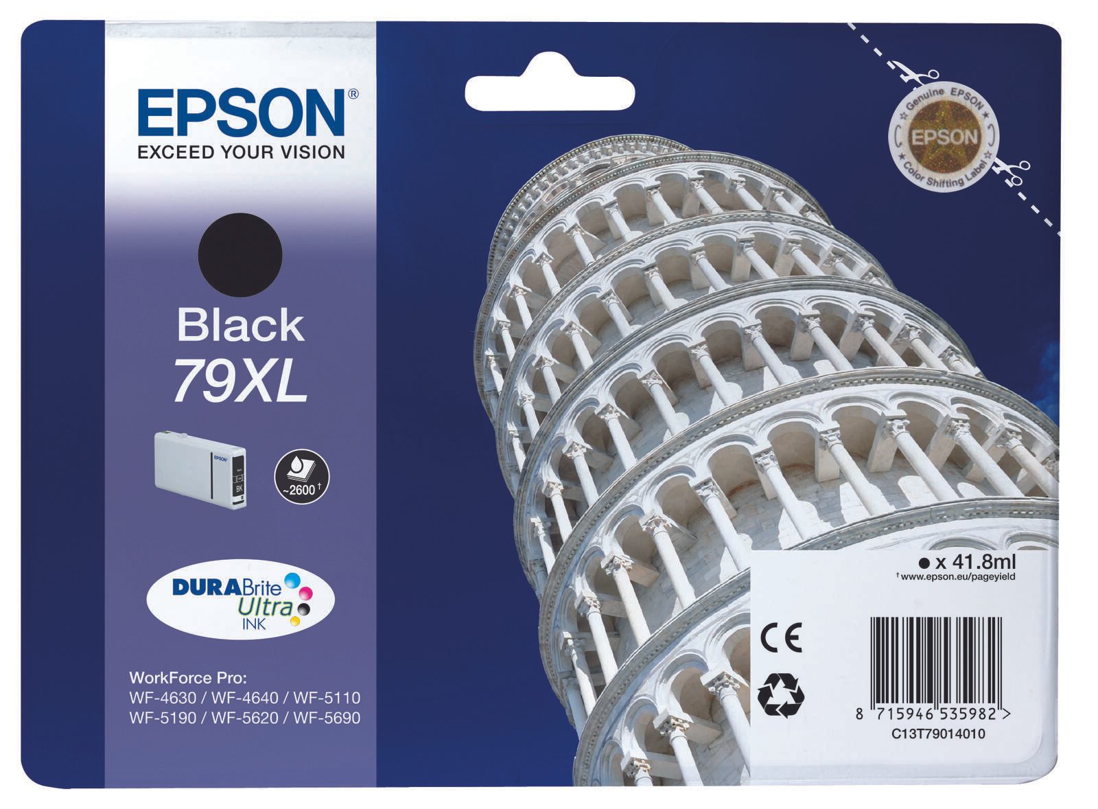 Epson Original 79XL Druckerpatronen 4er-Set schwarz, cyan, magenta, gelb (OPC13T79014010)