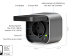 Eve 10ECM8351 Energy Outdoor Smarte Außensteckdose mit Verbrauchsmessung
