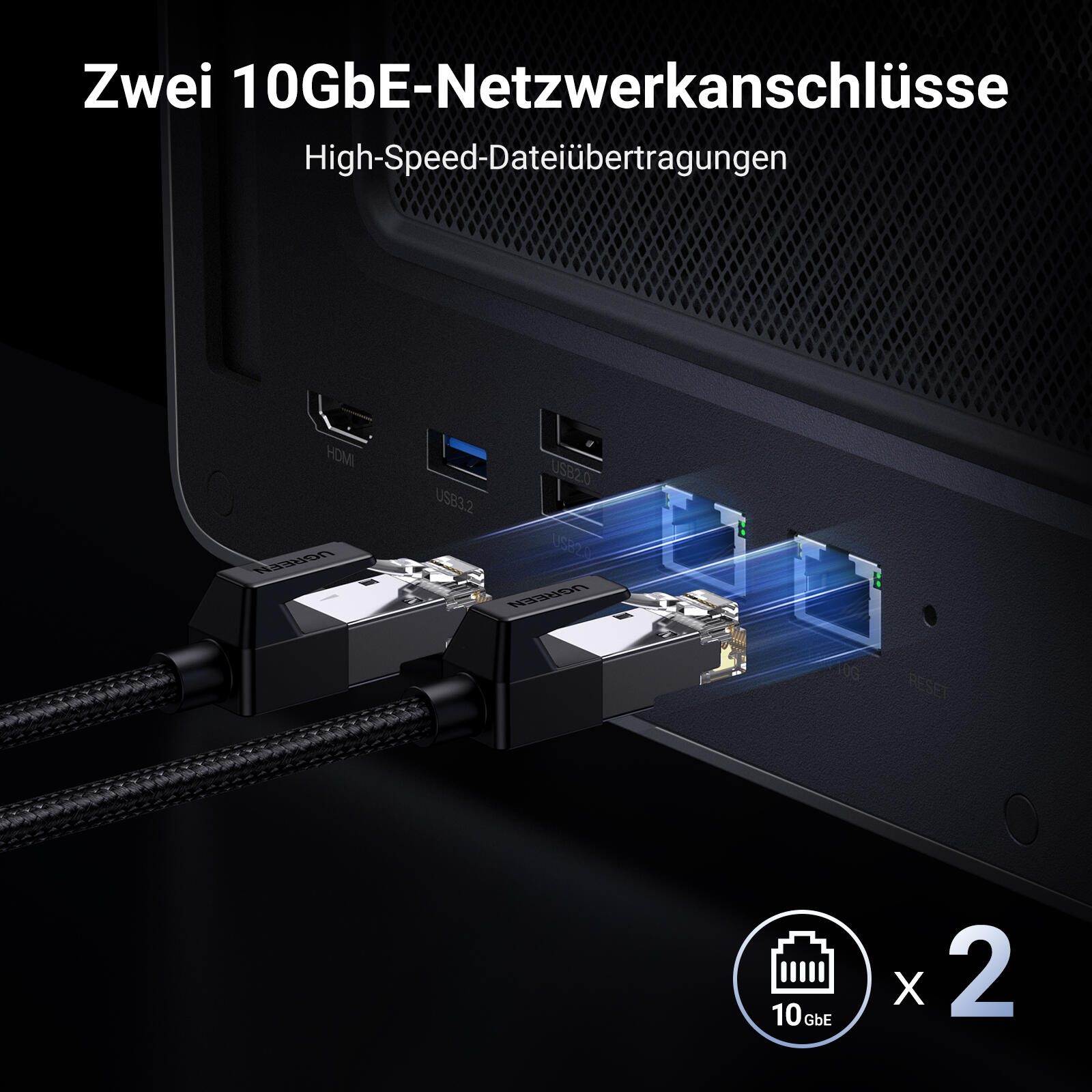 Ugreen NASync DXP8800 Plus NAS, Desktop Intel® Core™ i5 i5-1235U 8 GB DDR5 (35127)