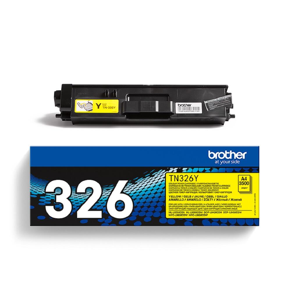 Brother Original TN326Y Toner gelb 3.500 Seiten (TN-326Y)
