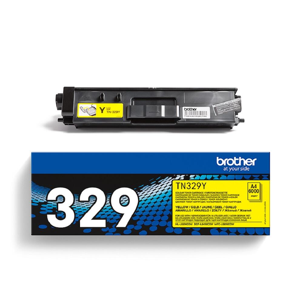 Brother Original TN329Y Toner gelb 6.000 Seiten (TN-329Y) für HL-L8350CDW