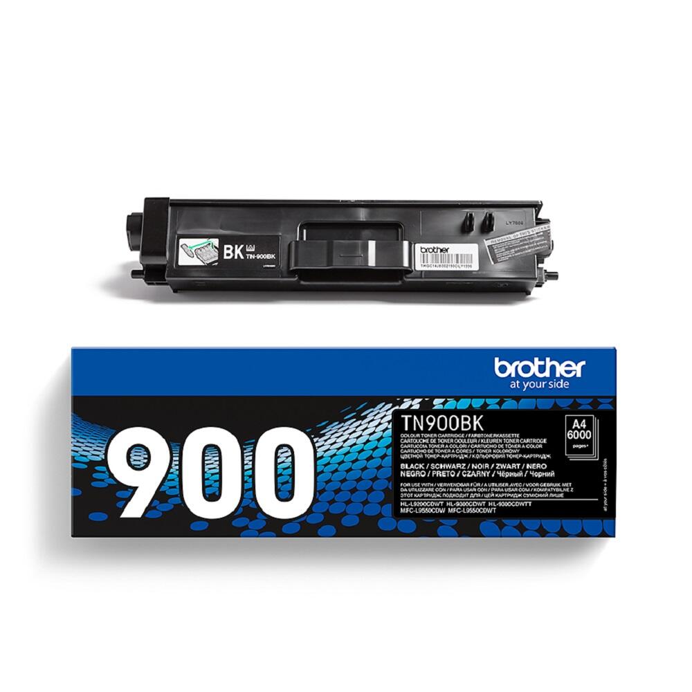 Brother Original TN900BK Toner schwarz 6.000 Seiten (TN-900BK)