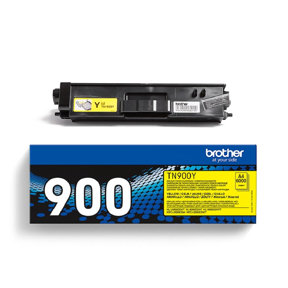 Brother Original TN900Y Toner gelb 6.000 Seiten (TN-900Y)