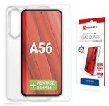 DISPLEX Panzerglas + Schutzhülle für Samsung Galaxy A56 5G
