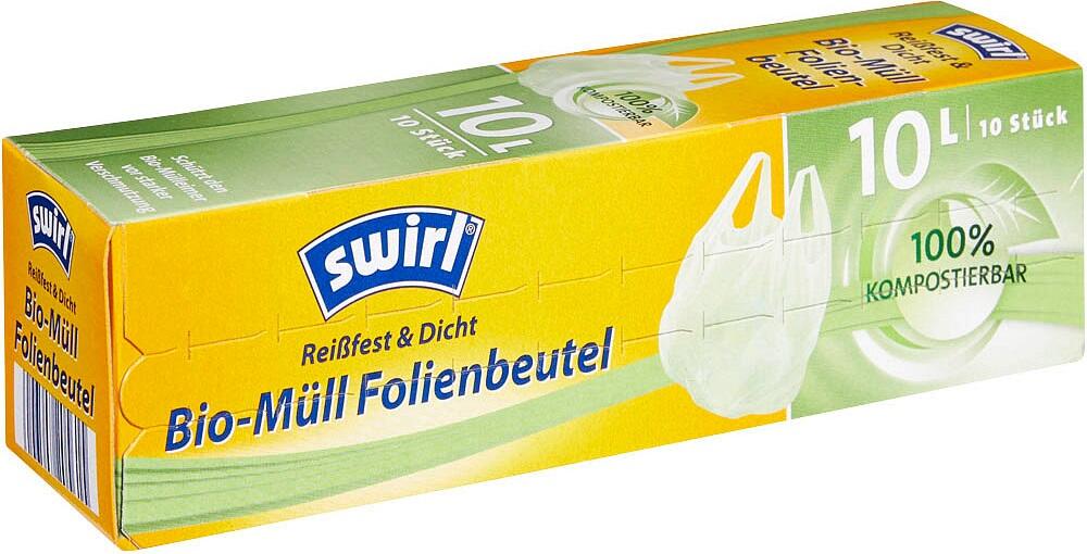 swirl Bio-Müllbeutel 10,0 l grün - 10 Stück