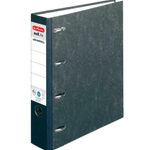 herlitz Wolkenmarmor-Papier Doppelordner Karton 7,0 cm - schwarz