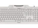 CHERRY KC 1000 SC kabelgebundene Tastatur mit Kartenlesegerät (USB, hellgrau)