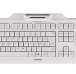 CHERRY KC 1000 SC kabelgebundene Tastatur mit Kartenlesegerät (USB, hellgrau)