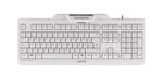 CHERRY KC 1000 SC kabelgebundene Tastatur mit Kartenlesegerät (USB, hellgrau)