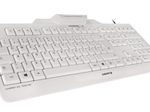 CHERRY KC 1000 SC kabelgebundene Tastatur mit Kartenlesegerät (USB, hellgrau)