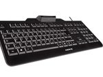 CHERRY KC 1000 SC kabelgebundene Tastatur mit Kartenlesegerät (USB, schwarz)
