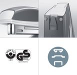 LEITZ Heftgerät NeXXt 5502 WOW - eisblau-metallic