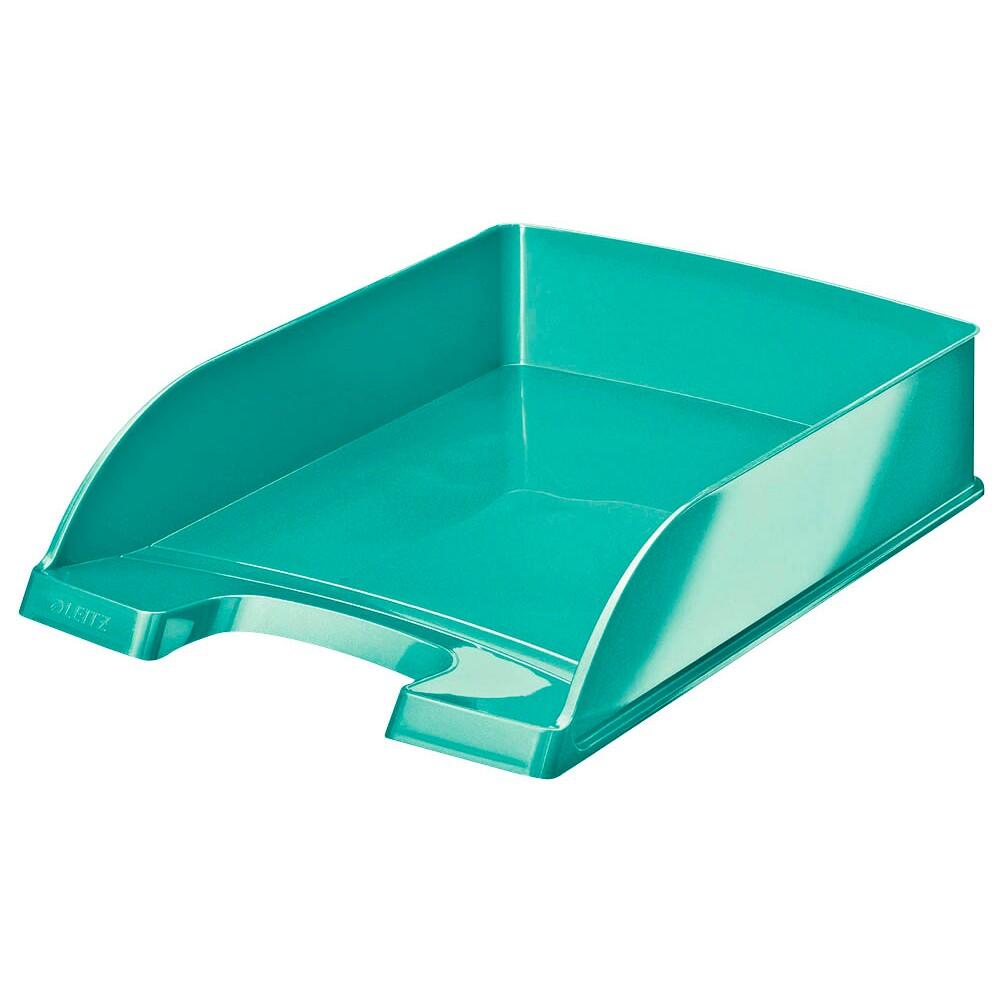 LEITZ Briefablage WOW - eisblau metallic