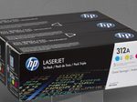 HP Original 312A Toner Tri-Pack cyan, magenta, gelb 2.700 Seiten (CF440AM)