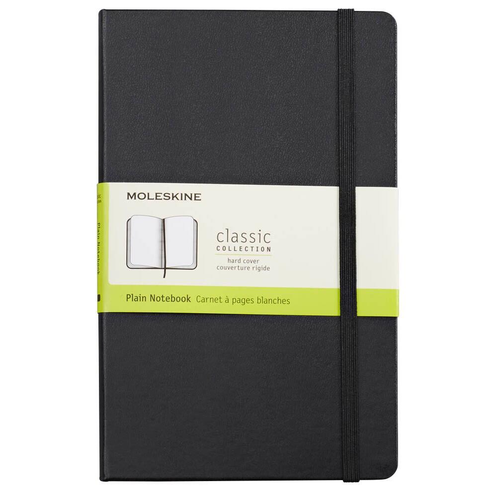 MOLESKINE Notizbuch Classic Collection fester Einband ca. DIN A5 blanko, schwarz Hardcover 240 Seiten