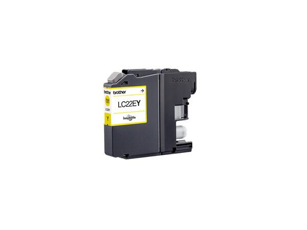 Brother Original LC-22EY Druckerpatrone - gelb 1.200 Seiten (LC22EY)