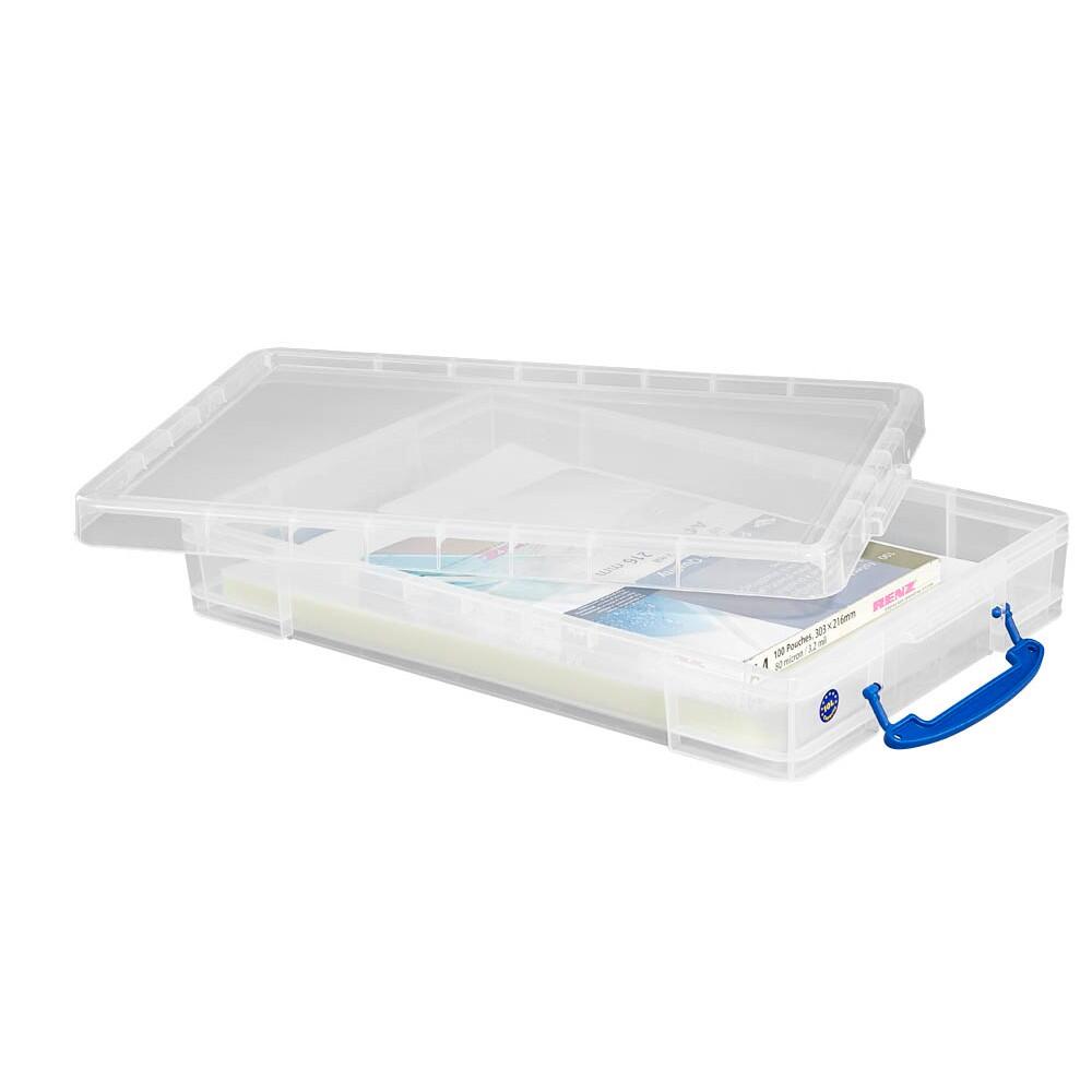 Really Useful Box Aufbewahrungsbox transparent 34,0 x 52,0 x 8,5 cm - 10 l