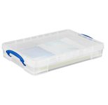 Really Useful Box Aufbewahrungsbox transparent 34,0 x 52,0 x 8,5 cm - 10 l