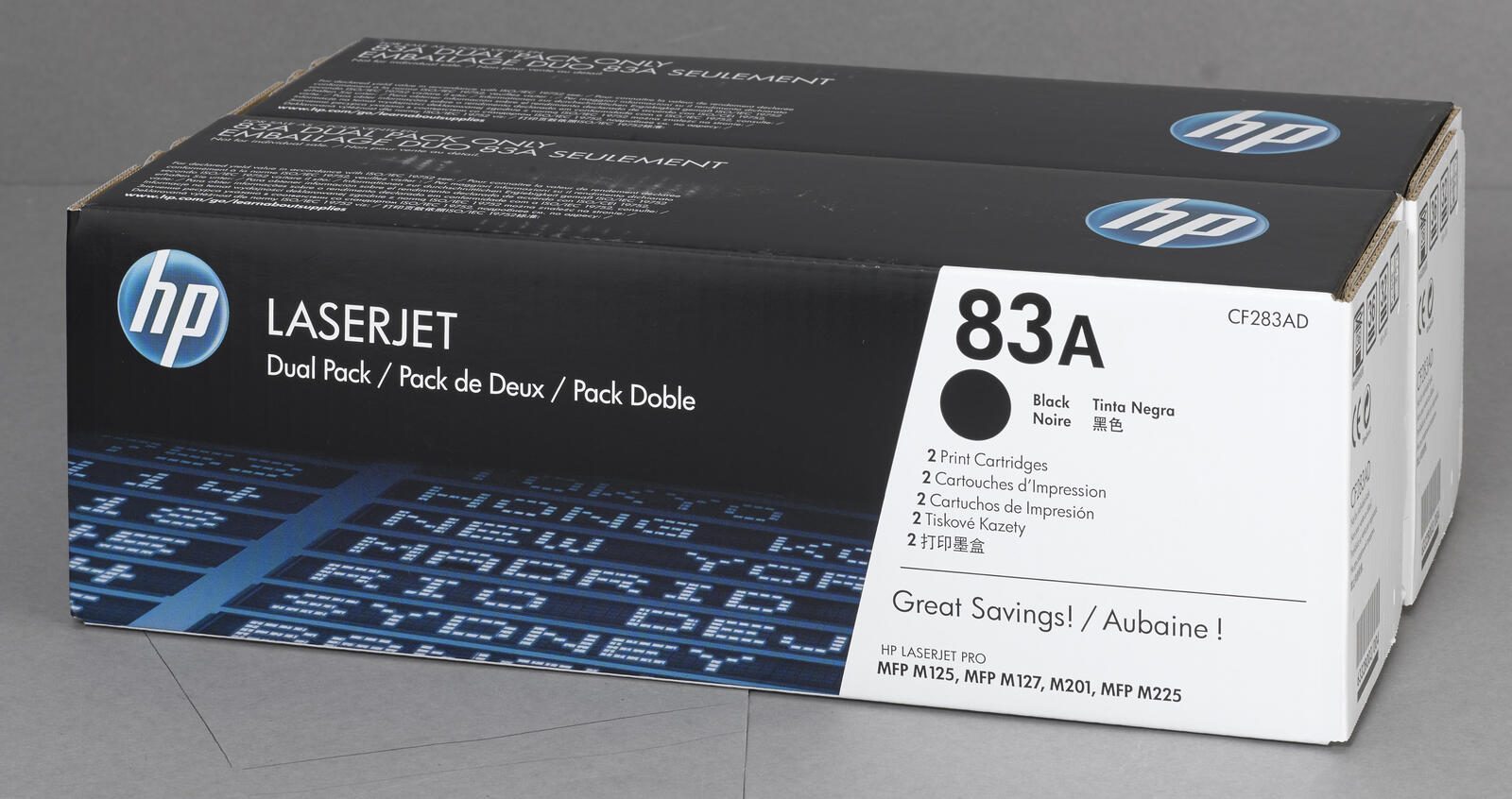 HP Original 83A Toner Doppelpack schwarz 2 x 1.500 Seiten (CF283AD)