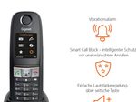 Gigaset E630A GO Schurlostelefon IP65 mit AB und Go-Box 100 - schwarz