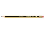 STAEDTLER Noris 122 Bleistifte HB schwarz/gelb mit Radierer - 12 Stück