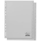DURABLE Ordnerregister Vollformat 1-52 grau 52-teilig - 1 Stück