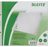 LEITZ Ordnerregister 1230 Halbformat, Überbreite Dez.-Jan. grau 12-teilig - 5 Satz
