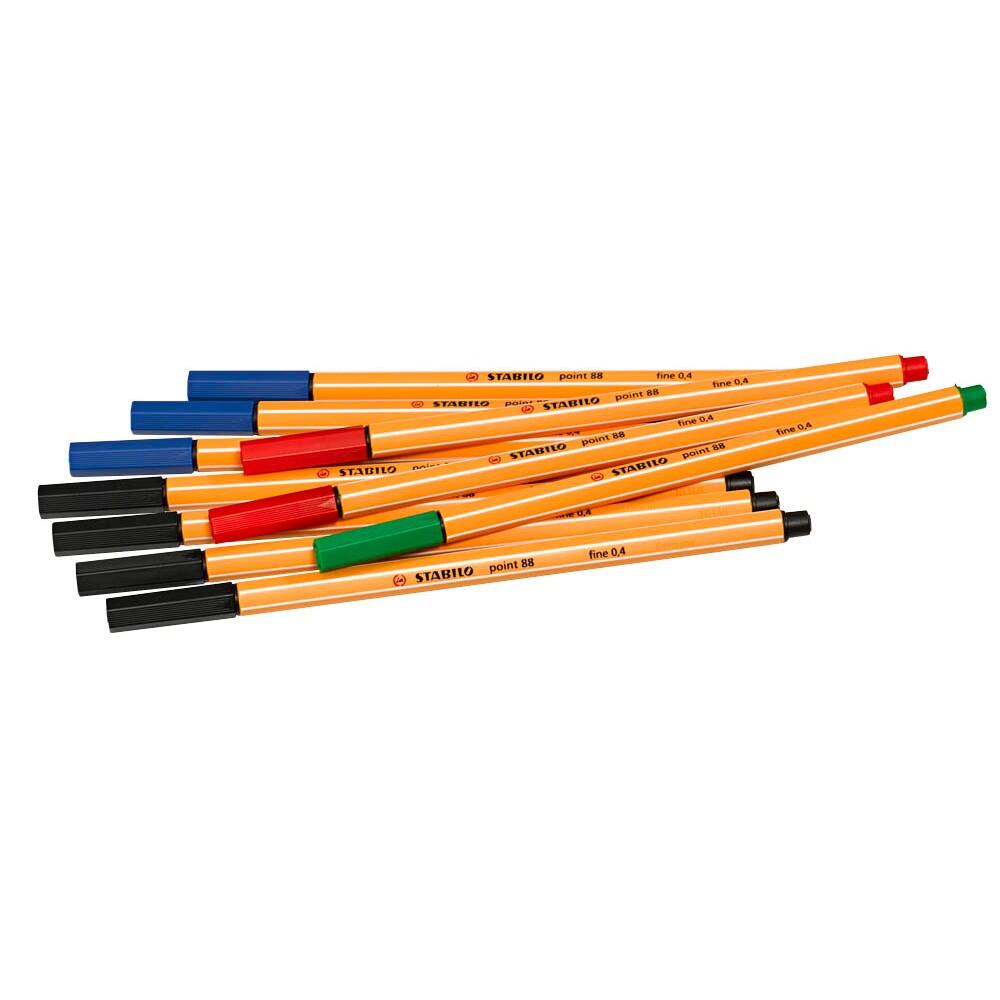 STABILO point 88 Fineliner farbsortiert 0,4 mm - 10 Stück