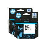 HP Original 302 Druckerpatronen - Doppelpack schwarz (2x F6U66AE)