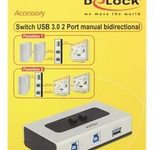 DeLOCK Umschalter USB 3.0 2 Port manuell bidirektional