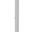 Vogel's T1844S Displaywagen bis 165 cm (65") Profilhöhe 180 cm, max. 80 kg, Vesa max. 400x400, silber-schwarz