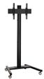 Vogel's T1844B Displaywagen bis 165 cm (65") Profilhöhe 180 cm, max. 80 kg, Vesa max. 400x400, schwarz