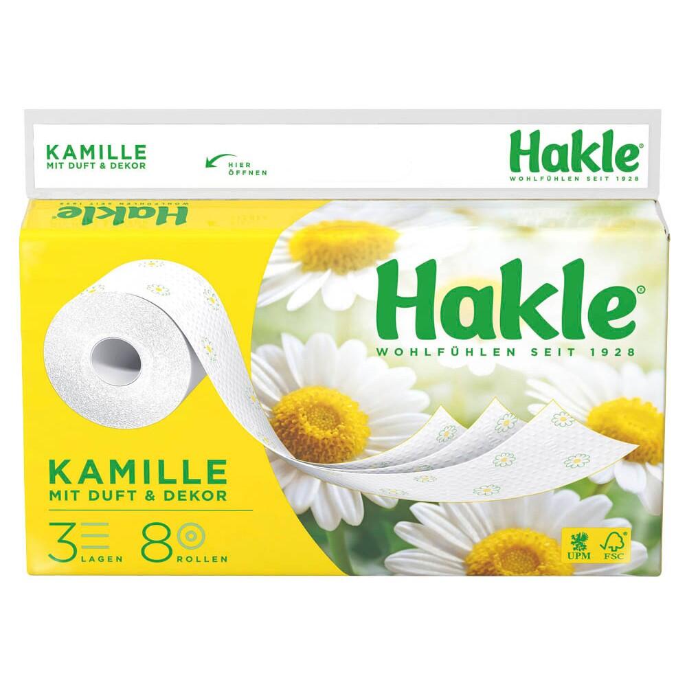 Hakle Toilettenpapier KAMILLE 3-lagig - 8 Rollen