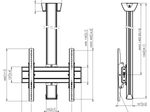 Vogel's C1544 TV-Deckenhalterung bis 165 cm (65")
