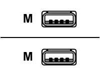ROLINE USB 2.0 Kabel, Typ A-A, schwarz, 4,5 m