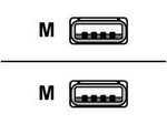 ROLINE USB 2.0 Kabel, Typ A-A, schwarz, 4,5 m