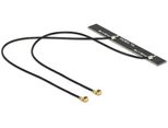 DeLOCK Dualband WLAN WiFi 6 Doppelantenne mit MHF I Stecker