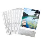 DURABLE Prospekthüllen 0,045 mm DIN A4 transparent genarbt 0,045 mm - 100 Stück