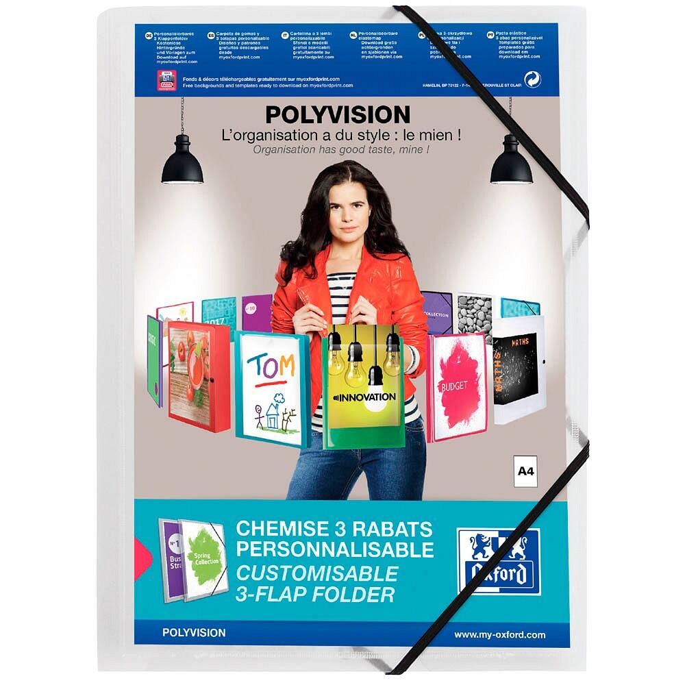 OXFORD Eckspanner Polyvision DIN A4 - transparent
