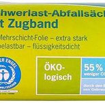 Secolan Schwerlast Abfallsäcke mit Zugband 120 L - 10 Stück - dunkelgrau