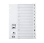 DURABLE Ordnerregister Vollformat A-Z weiß 24-teilig - 1 Satz