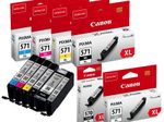 Canon Original PGI-570XL/CLI-571XL Druckerpatronen - 6er Multipack (CMYK/GY/PGBK)