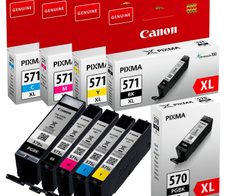 Canon Original PGI-570XL/CLI-571XL Druckerpatronen - 5er Multipack (CMYK/PGBK)