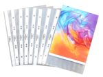 DURABLE Prospekthüllen DIN A5 transparent genarbt 0,06 mm - 100 Stück