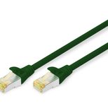 DIGITUS Patch-Kabel RJ-45 (M) zu RJ-45 (M) 0.5m Kupfer S/FTP Cat 6a grün (DK-1644-A-005/G)