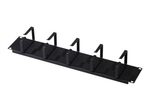 Digitus Kabelrangierpanel 5x Kabelringe 19" 2HE RAL 9005 schwarz (DN-19 ORG-2U-SW)