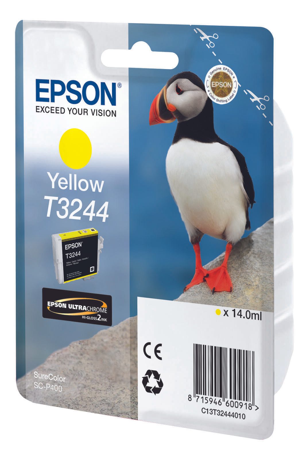 Epson Original T3244 Druckerpatrone gelb 14ml (C13T32444010)