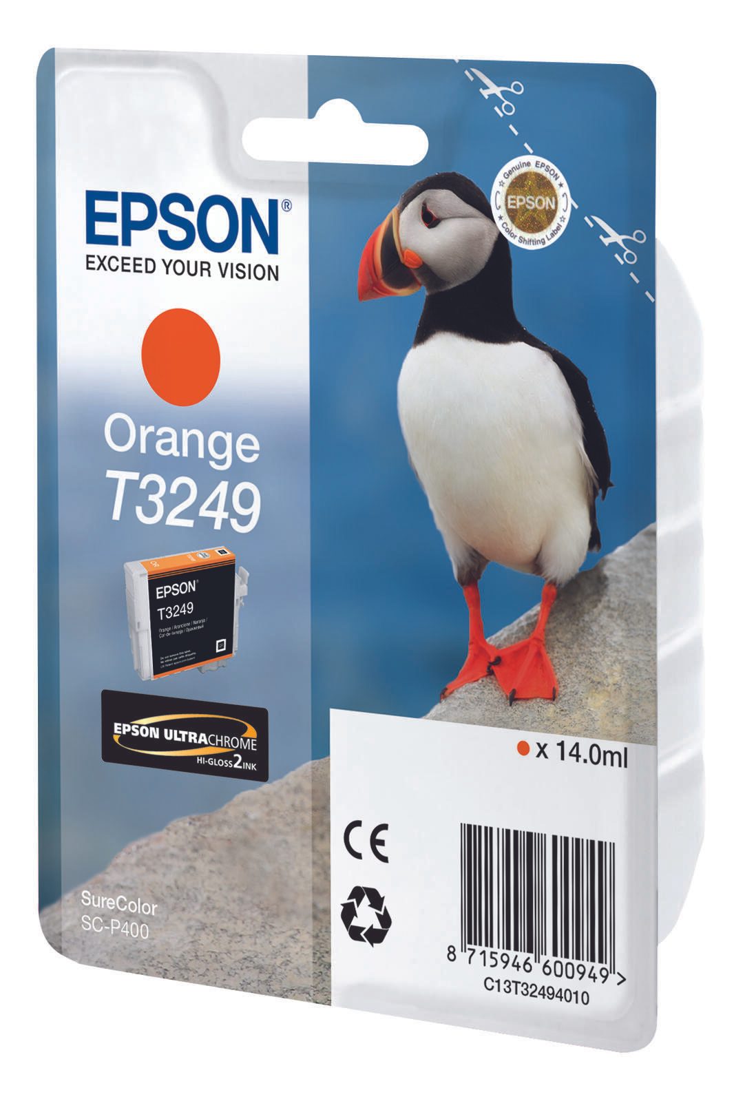 Epson Original T3249 Druckerpatrone orange 14ml (C13T32494010)