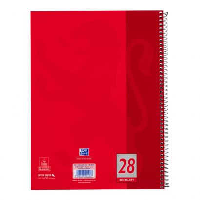 OXFORD Collegeblock A4+ - Lineatur 28 kariert - 80 Blatt